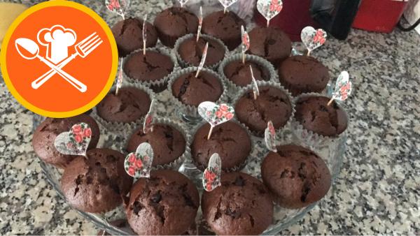 Muffin με σταγόνες σοκολάτας